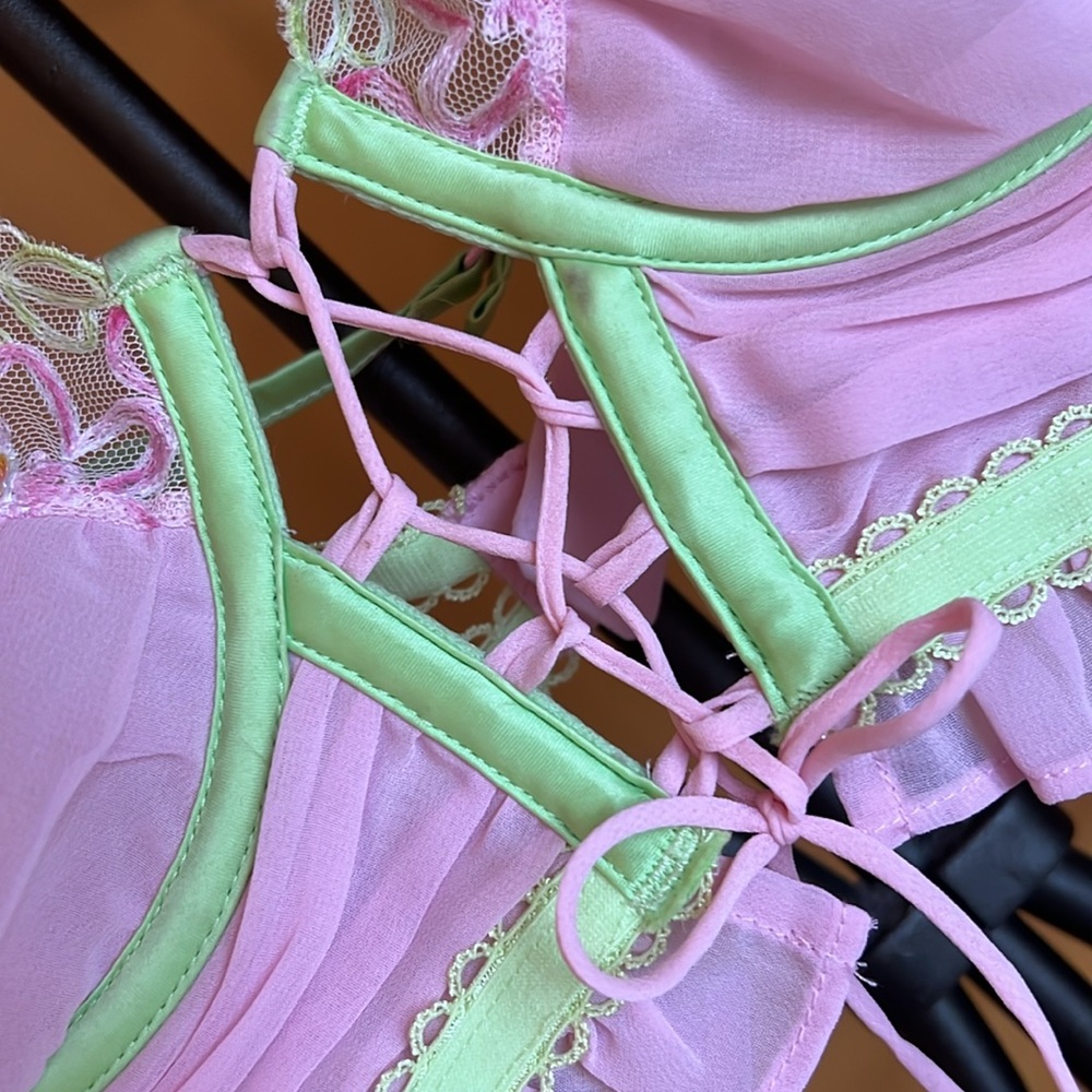 FOR LOVE & LEMONS X VICTORIA’S SECRET Sunset Butterfly Ruffle Bustier - Picture 8 of 13